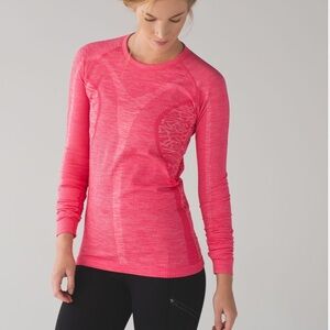 Lululemon Rest Less Pullover Long Sleeve Pink - Size 6